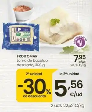 Eroski Froitomar - lomo de bacalao desalado oferta