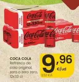 Eroski Coca-cola - refresco de cola original, zero o zero zero oferta