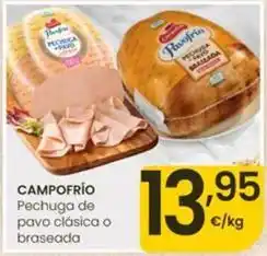 Eroski Campofrío - pechuga de pavo clasica o braseada oferta