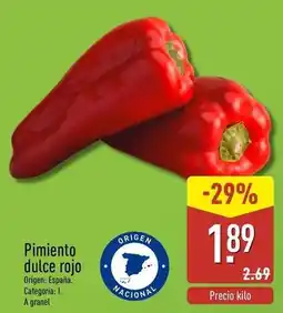 ALDI Pimiento dulce rojo oferta
