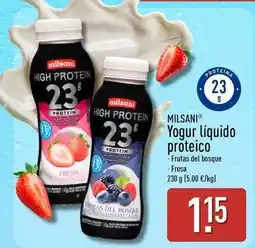 ALDI Milsani - yogur liquido proteico oferta