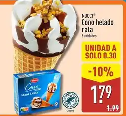 ALDI Mucci - cono helado nata oferta
