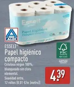 ALDI Esselt - papel higienico compacto oferta