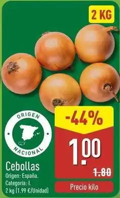 ALDI Cebollas oferta