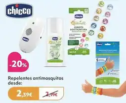 Prénatal Chicco - repelentes antimosquitos oferta