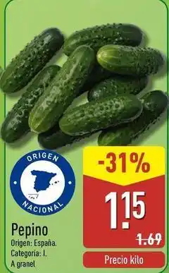 ALDI Pepino oferta