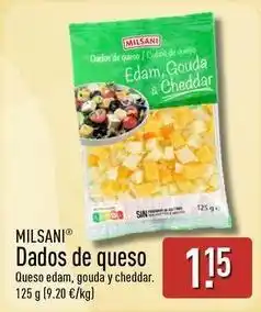 ALDI Milsani - dados de queso oferta