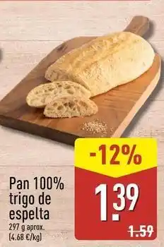ALDI Pan 100% trigo de espelta oferta