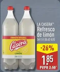 ALDI La casera - refresco de limon oferta