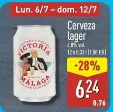 ALDI Victoria malaga - cerveza lager oferta