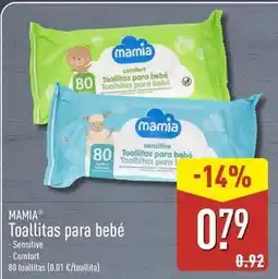 ALDI Mamia - toallitas para bebe oferta