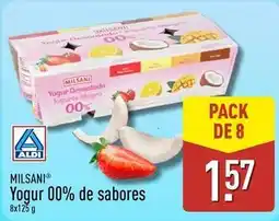 ALDI Milsani - yogur 00% de sabores oferta