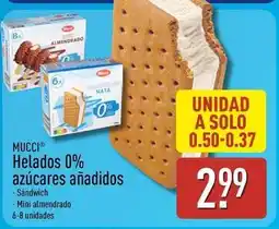 ALDI Mucci - helados 0% azucares anadidos oferta