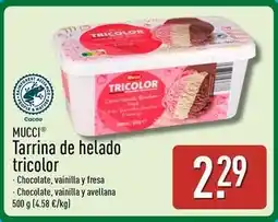 ALDI Mucci - tarrina de helado tricolor oferta