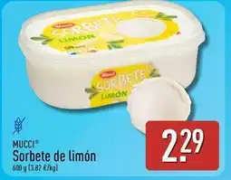 ALDI Mucci - sorbete de limón oferta