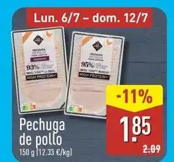 ALDI La tabla - pechuga de pollo oferta
