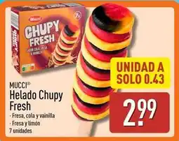 ALDI Mucci - helado chupy fresh oferta