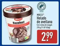ALDI Mucci - helado de avellana oferta