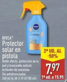 ALDI Nivea - protector solar en pistola oferta