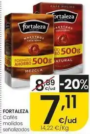 Eroski Fortaleza - cafés molidos senalizados oferta