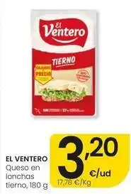 Eroski El ventero - queso en lonchas tierno oferta