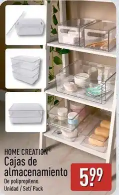 ALDI Home creation - cajas de almacenamiento oferta