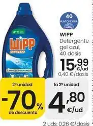 Eroski Wipp - detergente gel azul oferta