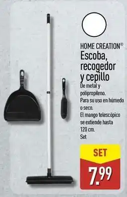 ALDI Home creation - escoba, recogedor y cepillo oferta