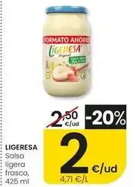 Eroski Ligeresa - salsa ligera frasco oferta