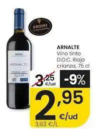 Eroski Arnalte - vino tinto d.o.c. rioja crianza oferta