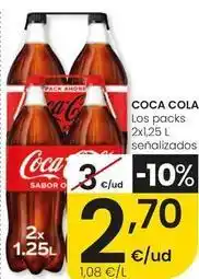 Eroski Coca-cola - los packs oferta