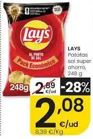 Eroski Lay's - patatas sal super ahorro oferta