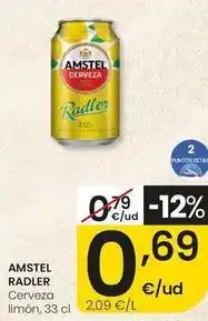 Eroski Amstel - radler cerveza limon oferta