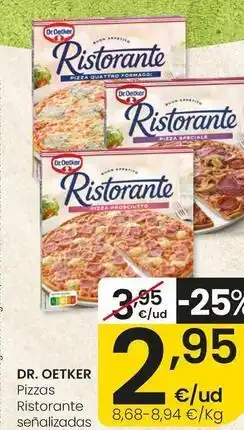 Eroski Dr oetker - pizzas ristorante oferta