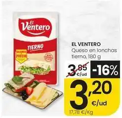 Eroski El ventero - queso en lonchas tierno oferta