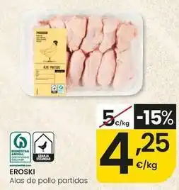 Eroski Eroski - alas de pollo partidas oferta