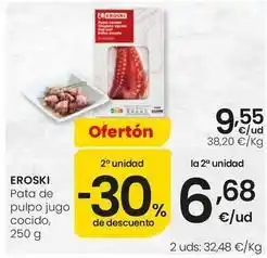 Eroski Eroski - pata de pulpo jugo cocido oferta