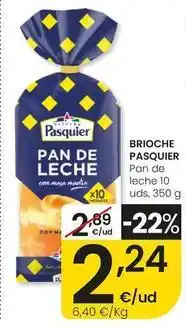 Eroski Pasquier - brioche pan de leche oferta