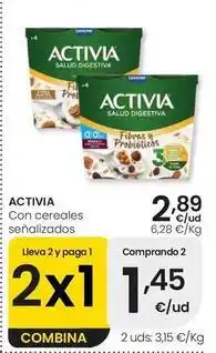 Eroski Danone - activia con cereales senalizados oferta