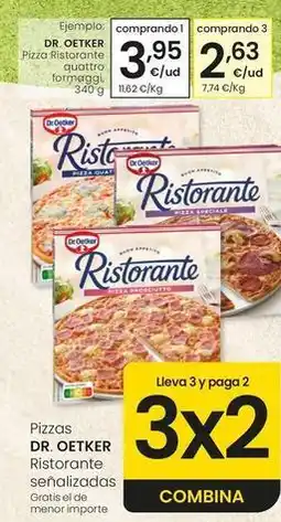 Eroski Dr oetker - pizza ristorante quattro formaggi oferta