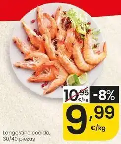 Eroski Langostino cocido oferta