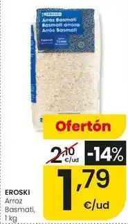 Eroski Eroski - arroz basmati oferta