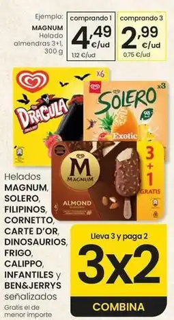 Eroski Algida - magnum helado almendras oferta