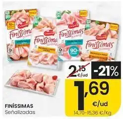 Eroski Finissimas - señalizadas oferta