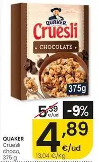 Eroski Quaker - cruesli choco oferta
