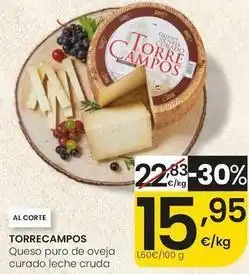 Eroski Torre campos - queso puro de oveja curado oferta