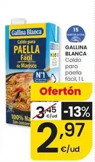 Eroski Gallina blanca - caldo para paella facil oferta