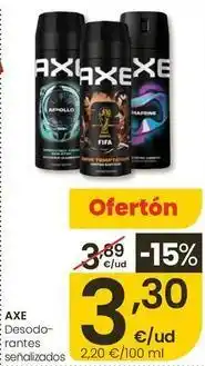 Eroski Axe - desodorantes oferta