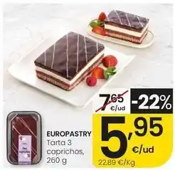 Eroski Europastry - tarta 3 caprichos oferta