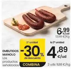 Eroski Embutidos manolo - los productos señalizados oferta